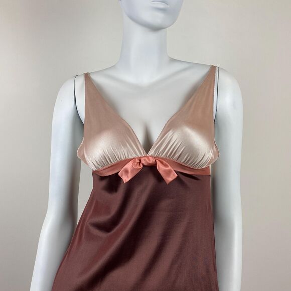 VTG Babydoll Nightgown Empire Waist Slip Dress Lingerie Romantic Coquette Sexy - Picture 4 of 7